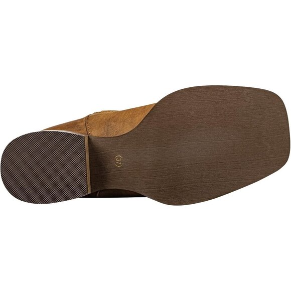 SheSole Womens Brown Extra Wide Calf Boots with Hidden Stretch Panel for Fuller - Picture 8 of 8